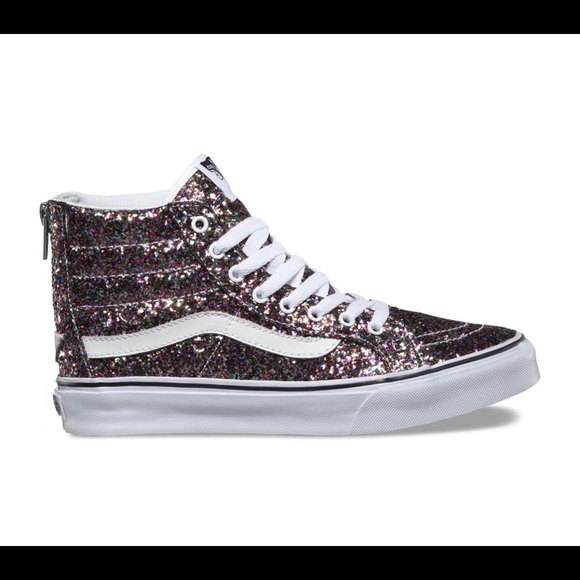 vans high top glitter